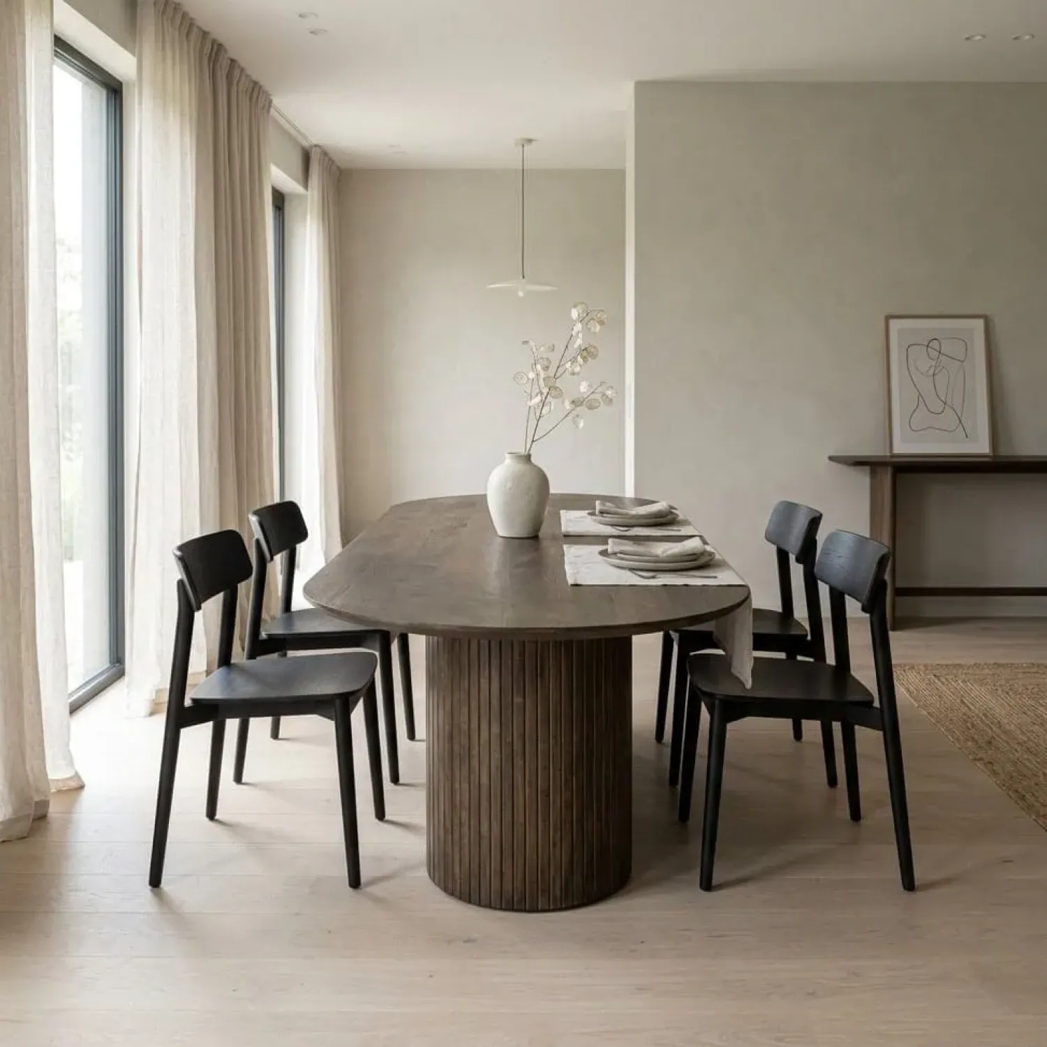 Eleonora Eettafels|Jordy Eettafel mangohout 200 cm