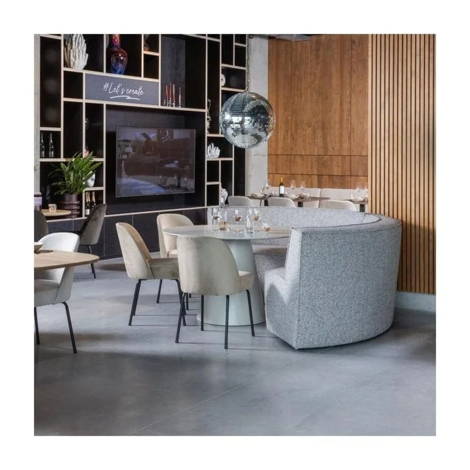 WOOOD Eettafels|Jorre Eettafel MDF antiek beige 120cm