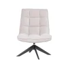 WOOOD Fauteuils|Jouke Draaifauteuil Chenille Naturel