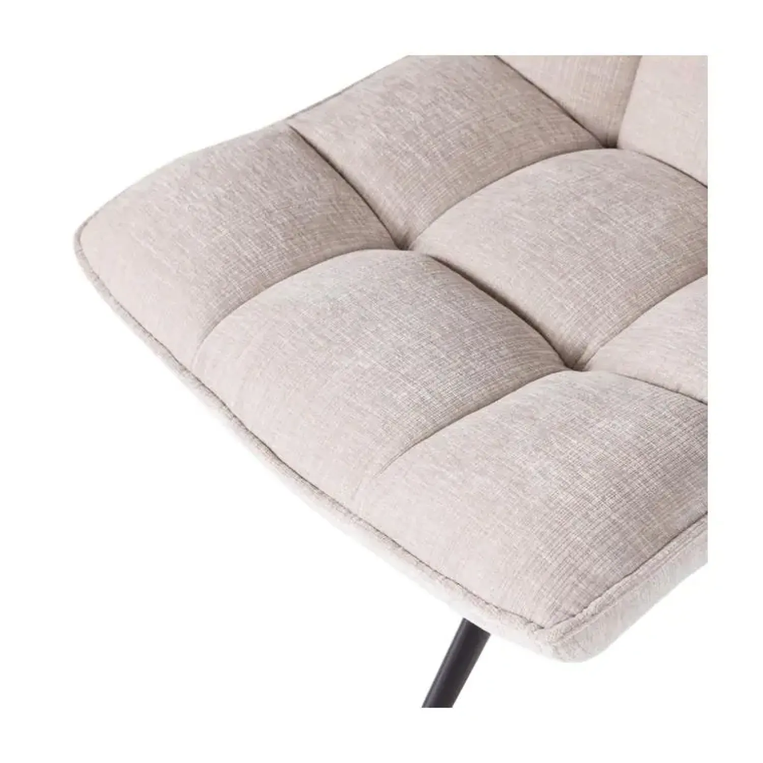 WOOOD Fauteuils|Jouke Draaifauteuil Chenille Naturel