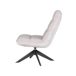 WOOOD Fauteuils|Jouke Draaifauteuil Chenille Naturel