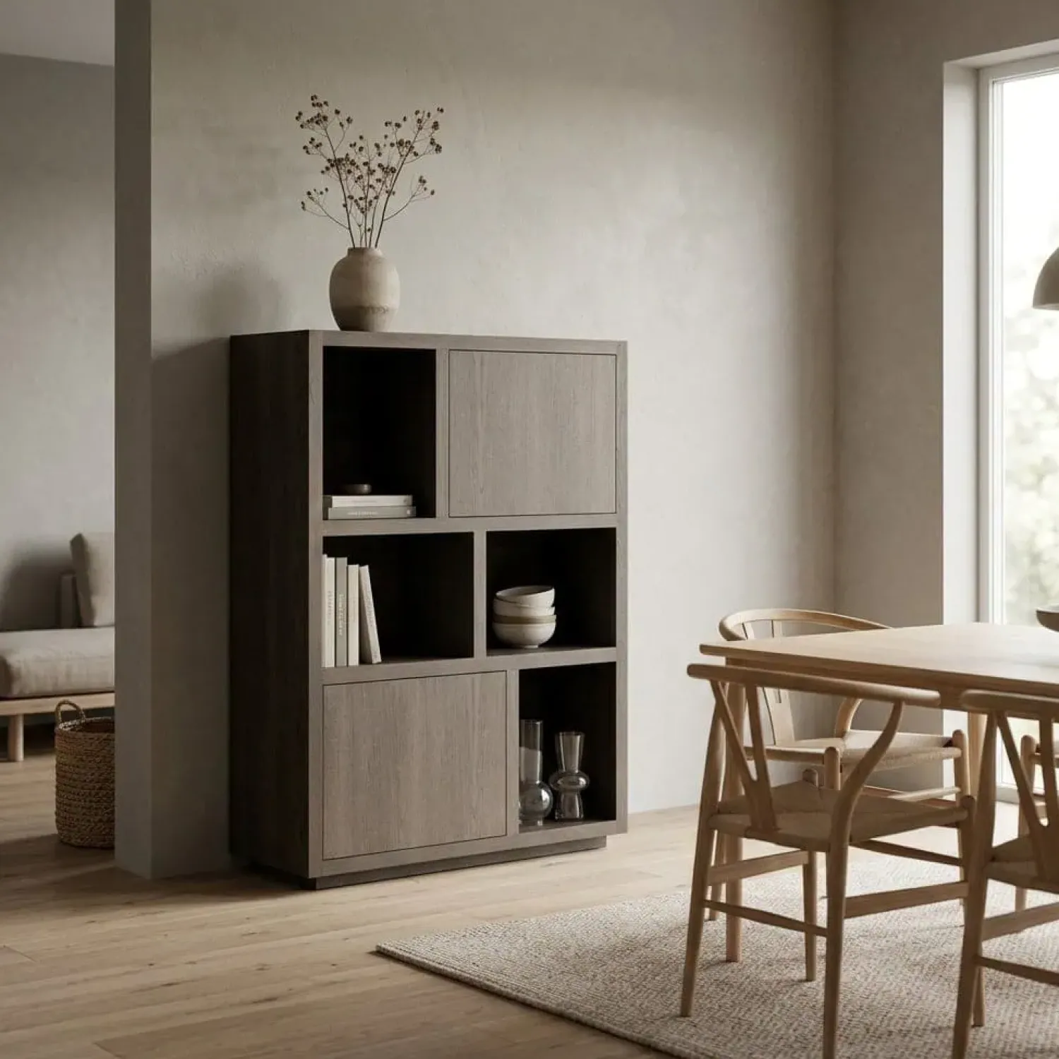Eleonora Vakkenkasten|Boekenkasten|Kabinet Helsinki Bruin 120x170cm