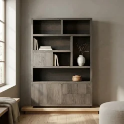Eleonora Vakkenkasten|Boekenkasten|Kabinet Helsinki Bruin 150x220cm