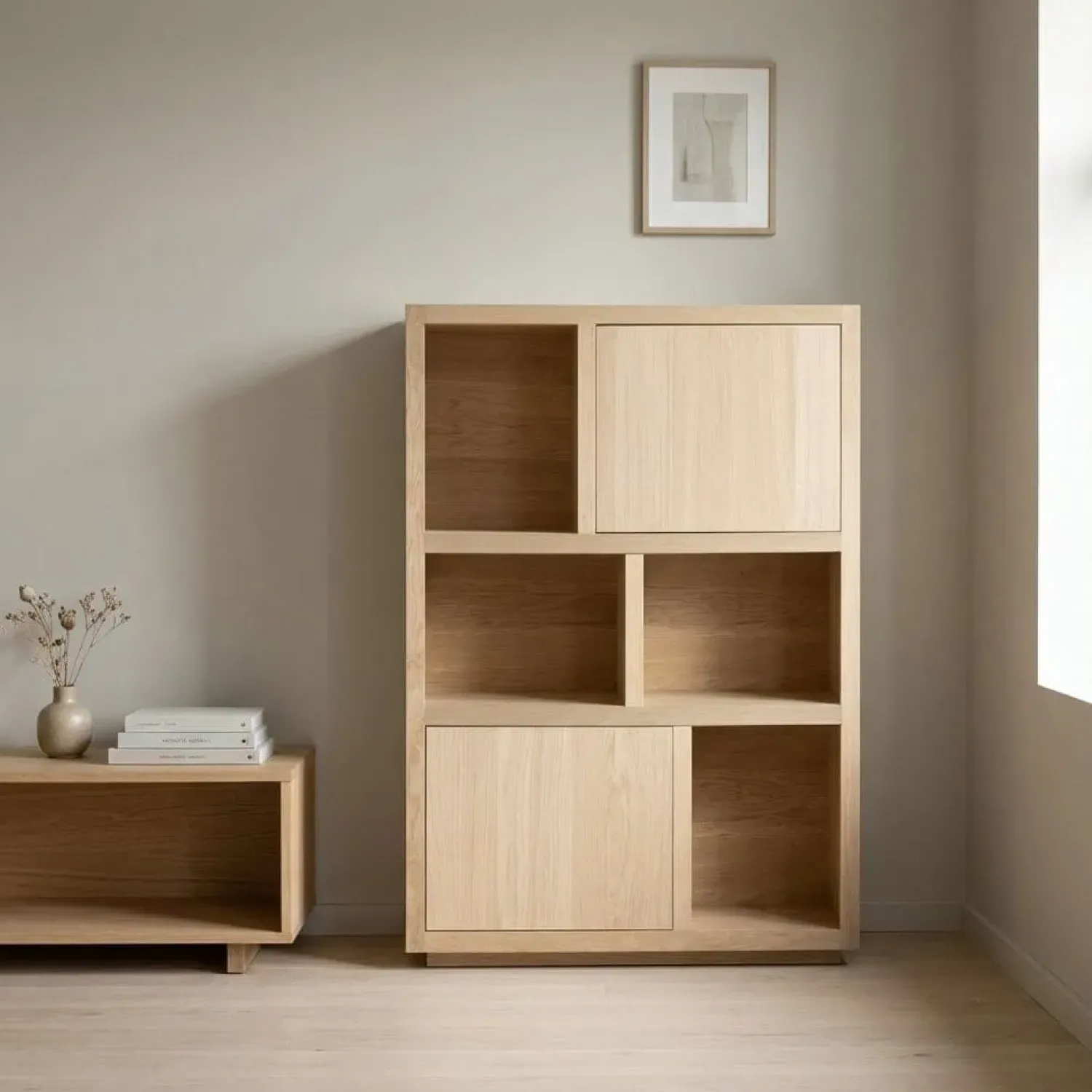 Eleonora Vakkenkasten|Boekenkasten|Kabinet Helsinki Naturel 120x170cm