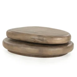 By Boo Salontafels|Kabo Salontafel set Mangohout bruin 100cm