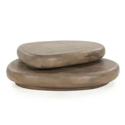 By Boo Salontafels|Kabo Salontafel set Mangohout bruin 100cm