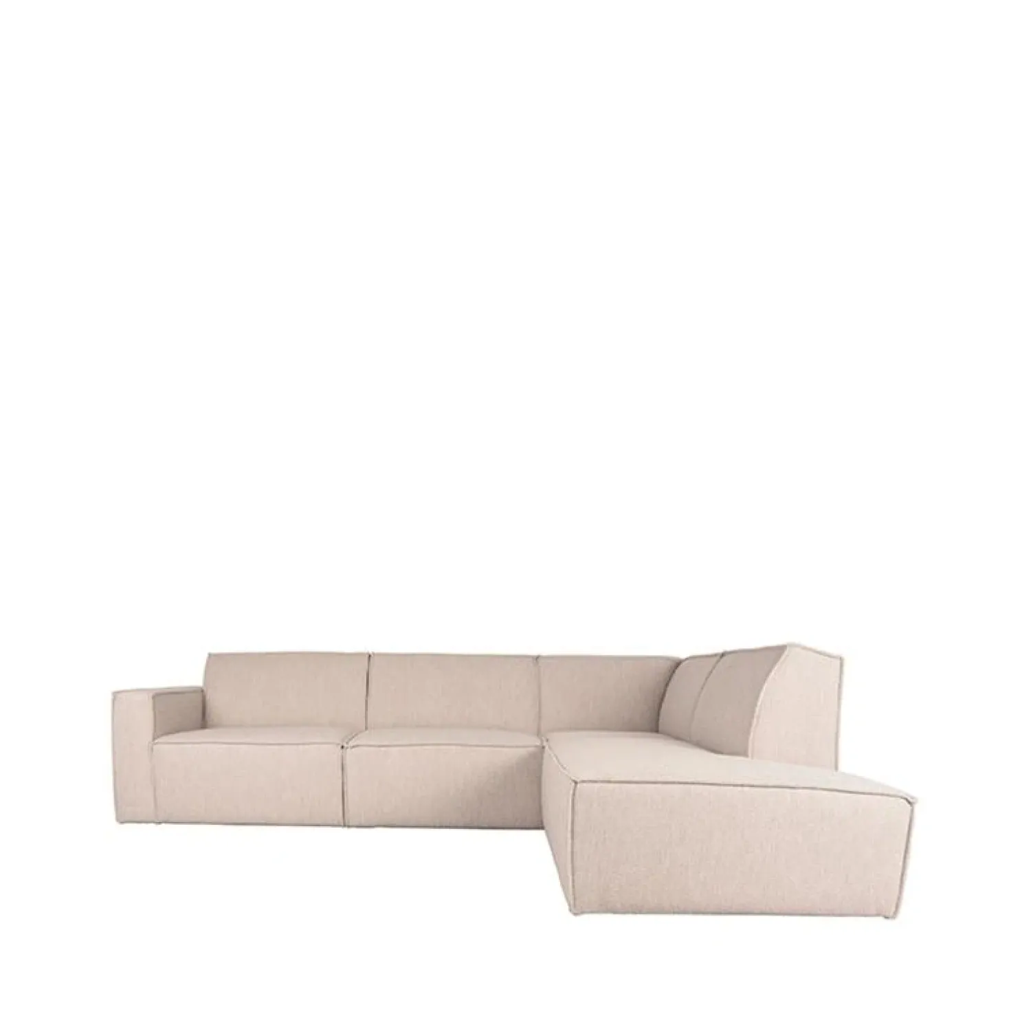 Label51 Hoekbanken|Loungebanken|Kay Bank 5-zits Naturel Boucle Rechts