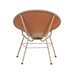 WOOOD Tuinstoelen|Kazoun Tuin loungestoel wicker oranje