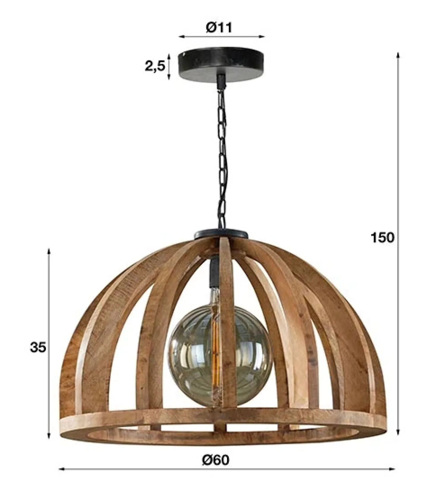 Kalfort Hanglampen|Keagan hanglamp 1-lichts