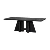 WOOOD Eettafels|Kean Eettafel met middenpoot mango zwart 220cm