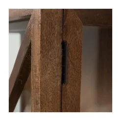 WOOOD Wandkasten|Industriele Kasten|Kella 2-deurs kast mangohout bruin 100cm