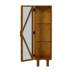 WOOOD Wandkasten|Industriele Kasten|Kella 1-deurs kast mangohout naturel 40cm