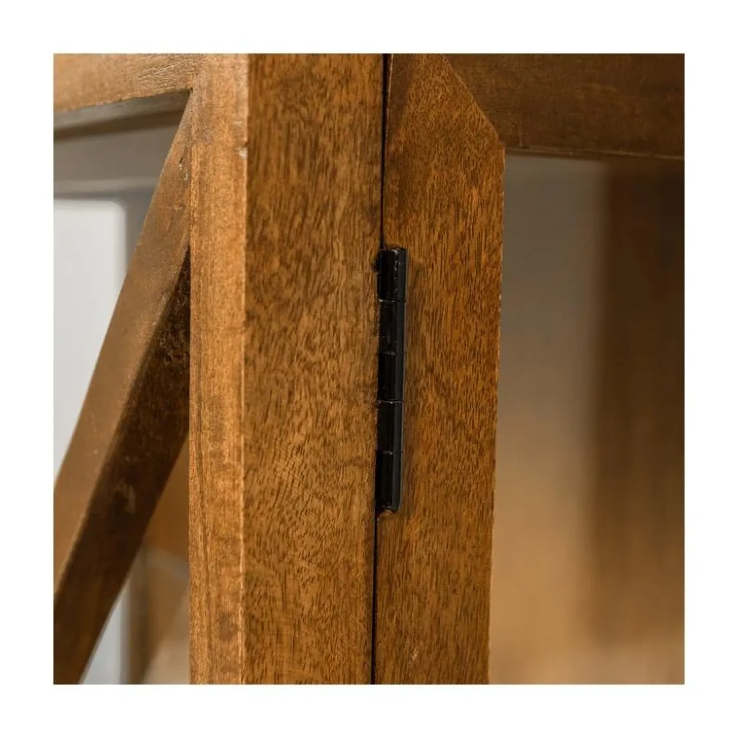 WOOOD Wandkasten|Industriele Kasten|Kella 2-deurs kast mangohout naturel 100cm