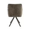Kalfort Eetkamerstoelen|Kelly Eetkamerstoel Hoven taupe met bruin bronzen poot