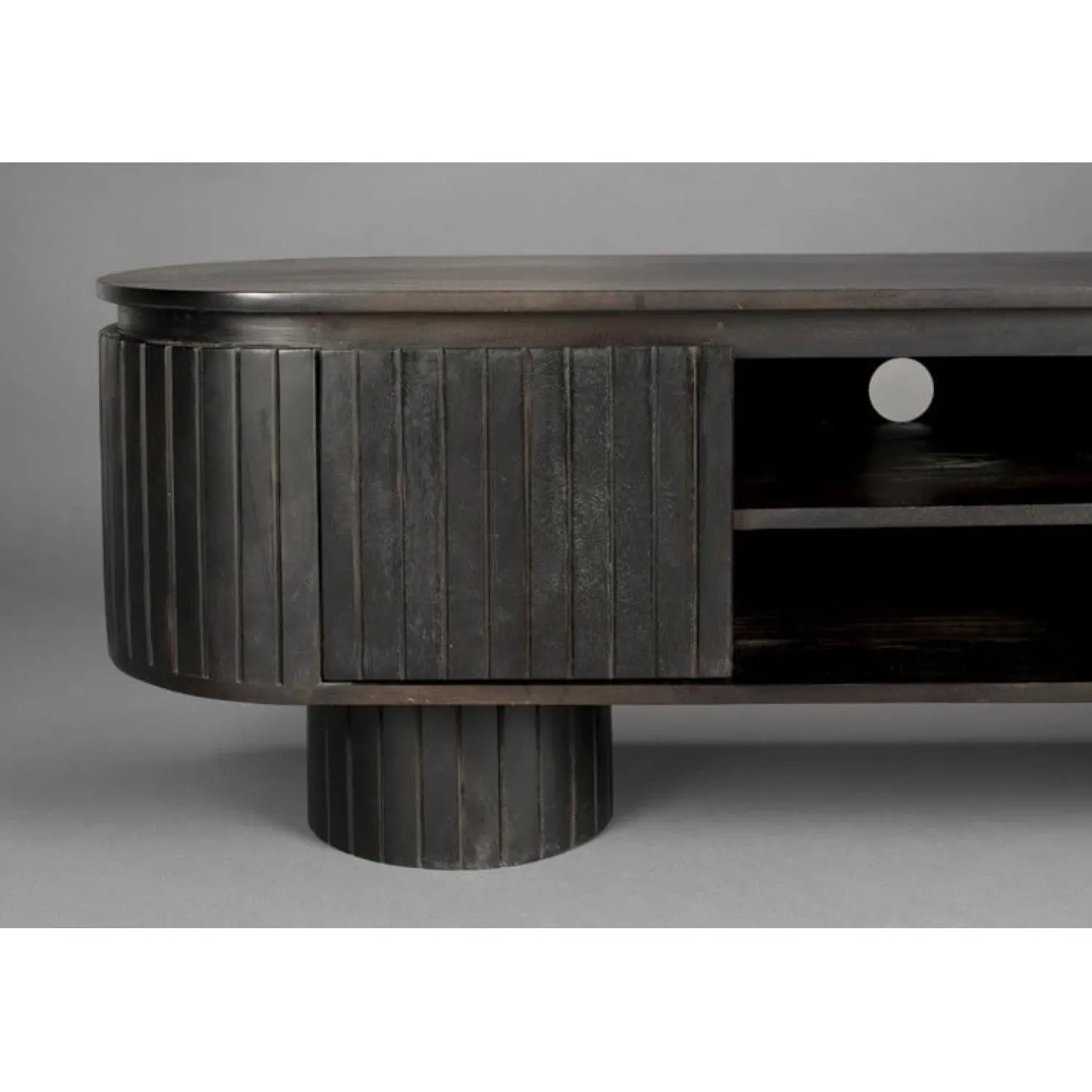 Dutchbone Industriele Kasten|Tv Meubels|Kenji Tv meubel Bruin 140cm