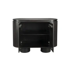 Dutchbone Wandkasten|Industriele Kasten|Kenji Wandkast Bruin 110cm