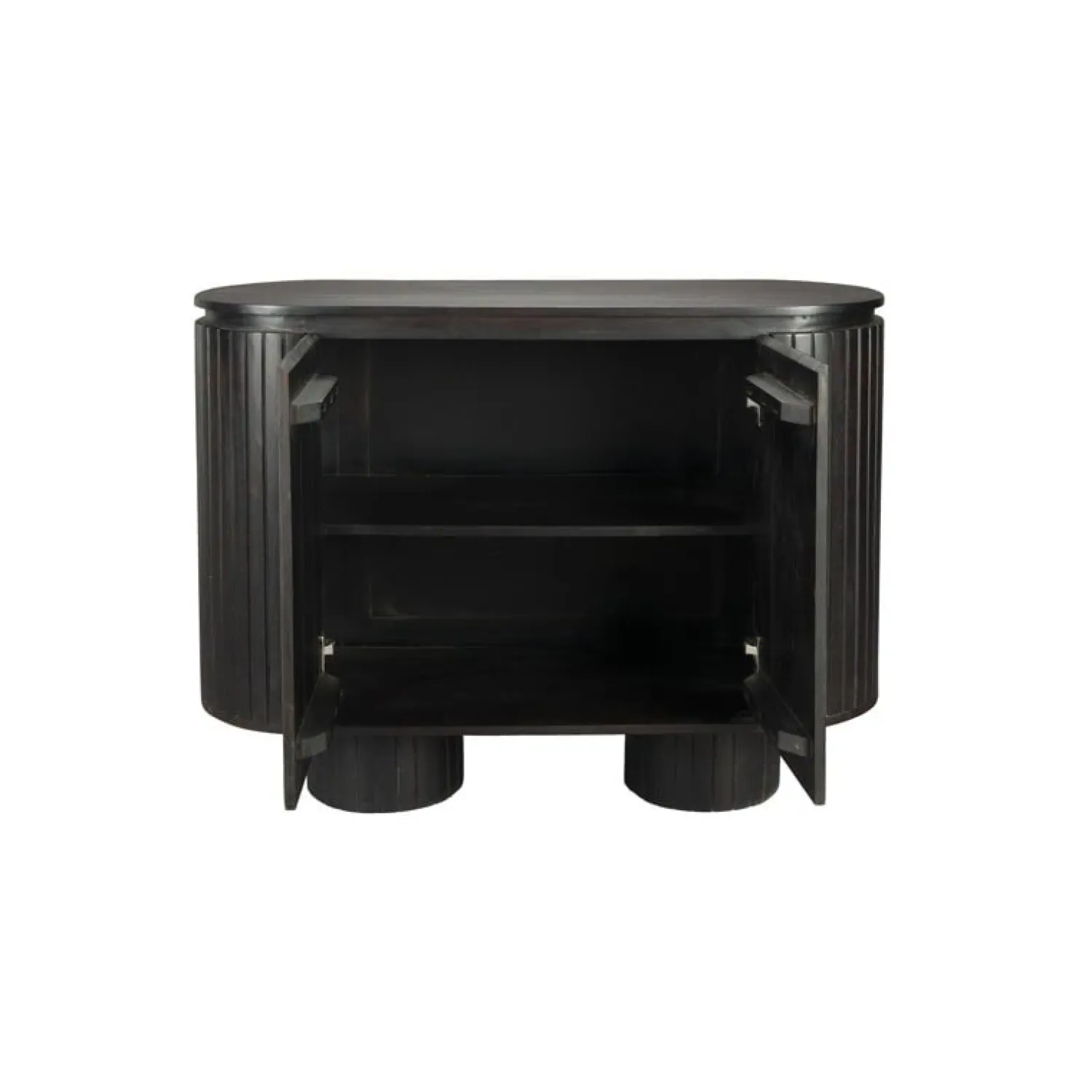 Dutchbone Wandkasten|Industriele Kasten|Kenji Wandkast Bruin 110cm
