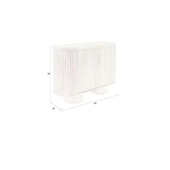 Dutchbone Wandkasten|Industriele Kasten|Kenji Wandkast Bruin 110cm
