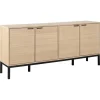 Nordhavn Dressoirs|Industriele Kasten|Kestel Dressoir Naturel 180cm