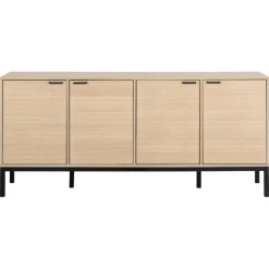 Nordhavn Dressoirs|Industriele Kasten|Kestel Dressoir Naturel 180cm