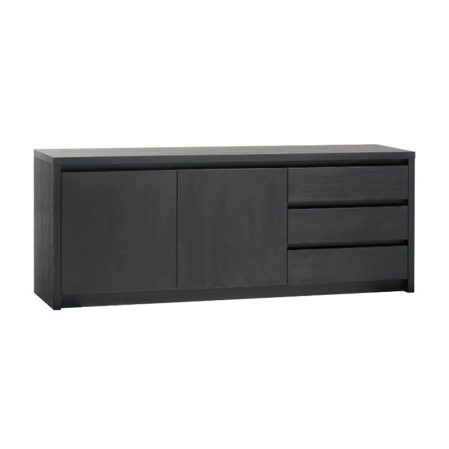 Maison Madera Dressoirs|Industriele Kasten|Kiara Dressoir Klein Zwart 212cm