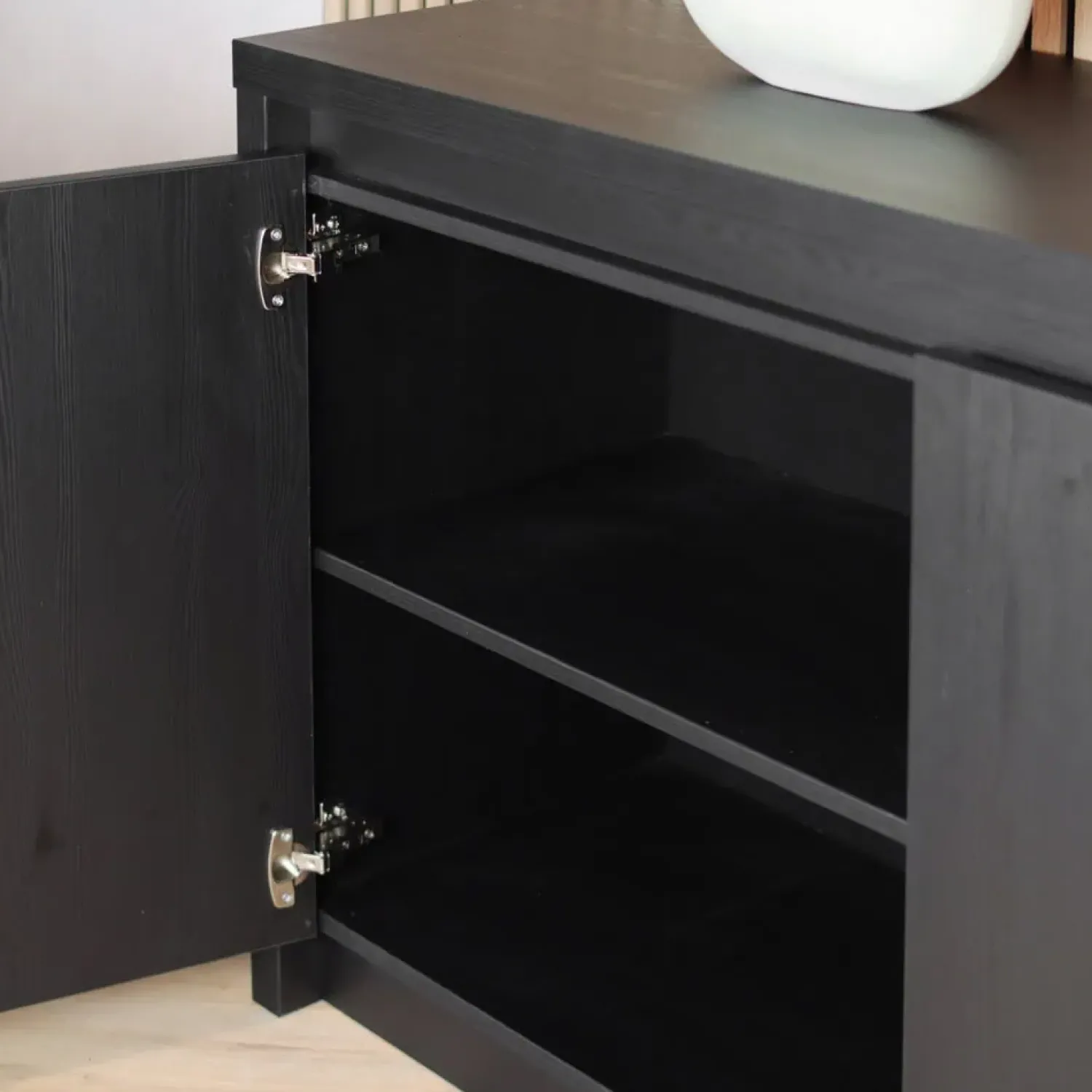 Maison Madera Dressoirs|Industriele Kasten|Kiara Dressoir Klein Zwart 212cm