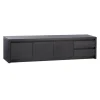Maison Madera Industriele Kasten|Tv Meubels|Kiara Tv meubel Groot Zwart 208cm