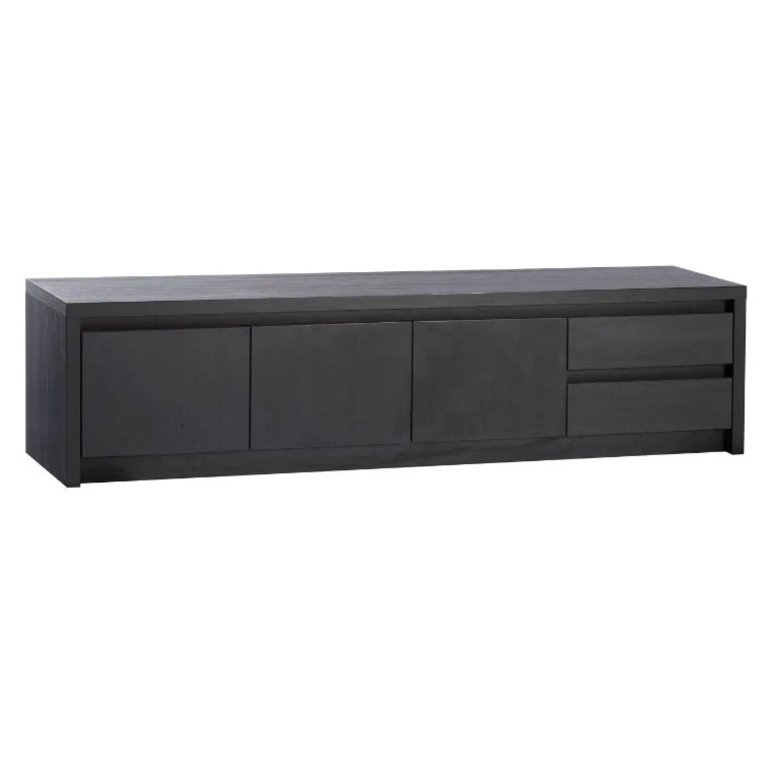 Maison Madera Industriele Kasten|Tv Meubels|Kiara Tv meubel Groot Zwart 208cm