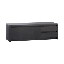 Maison Madera Industriele Kasten|Tv Meubels|Kiara Tv meubel Middel Zwart 159cm