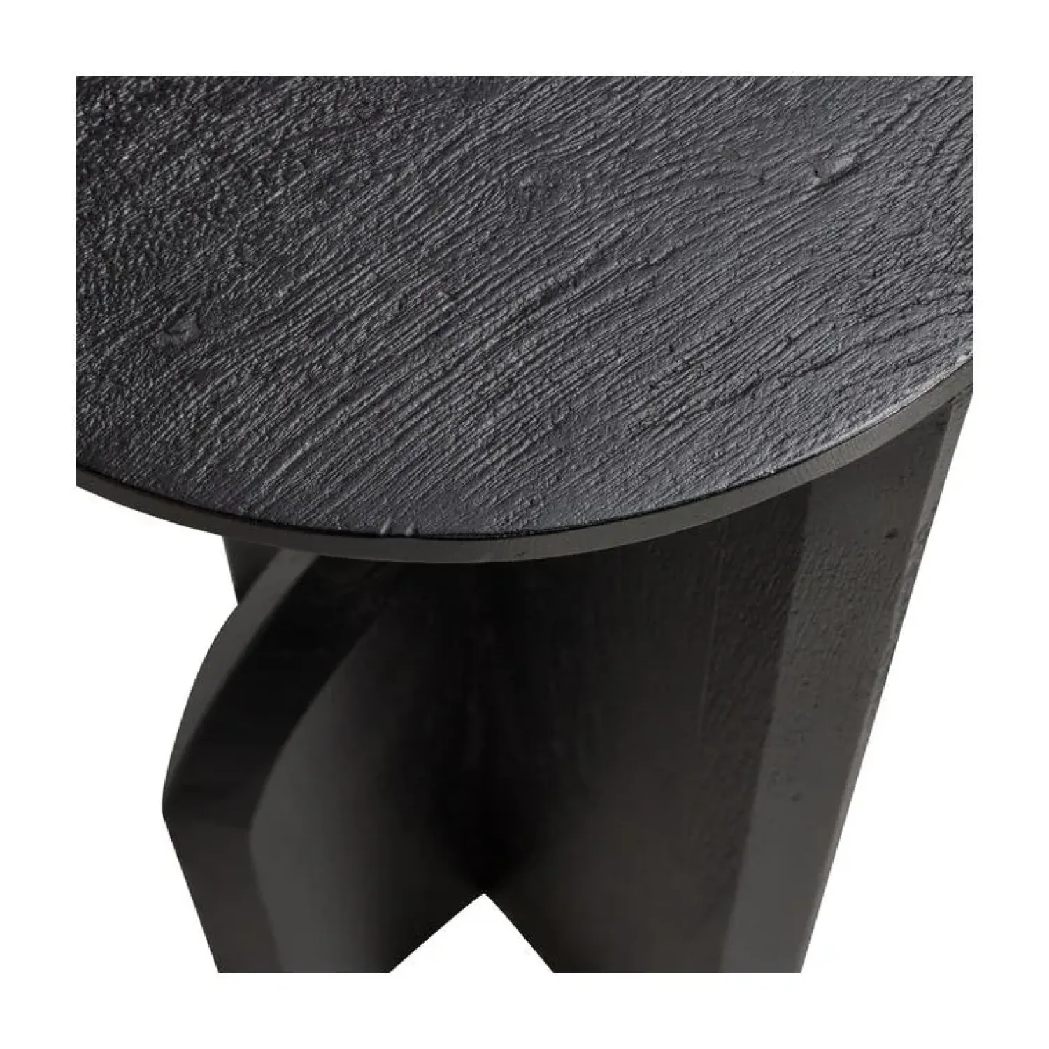 WOOOD Bijzettafels|Kioni Smalle bijzettafel acaciahout zwart 30cm