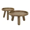Kalfort Salontafels|Kirsten Salontafel set van 2 Mangohout