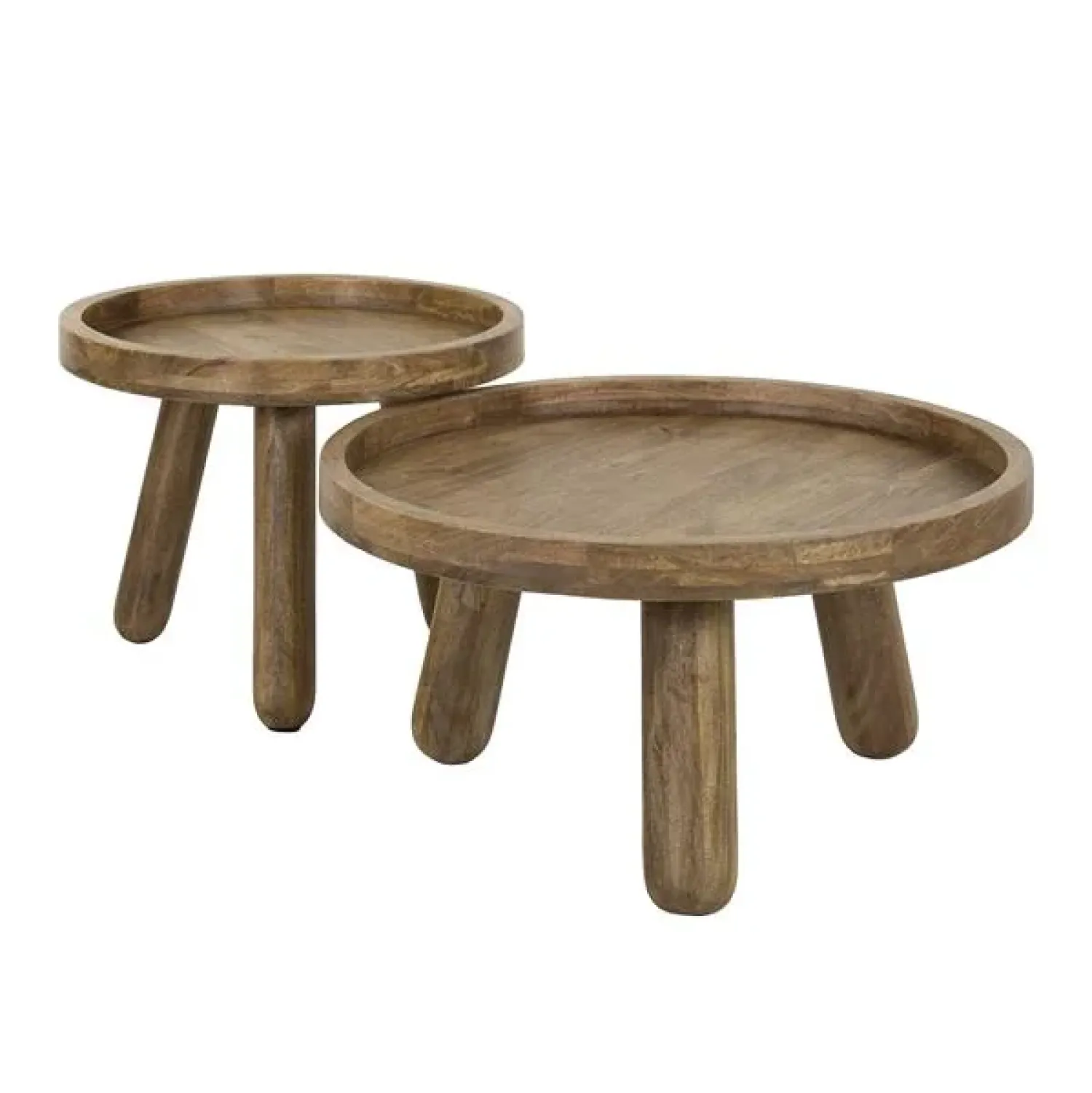 Kalfort Salontafels|Kirsten Salontafel set van 2 Mangohout
