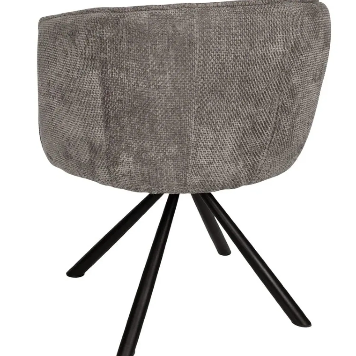 PTMD Eetkamerstoelen|Kivo Draaibare Eetkamerfauteuil Grijs