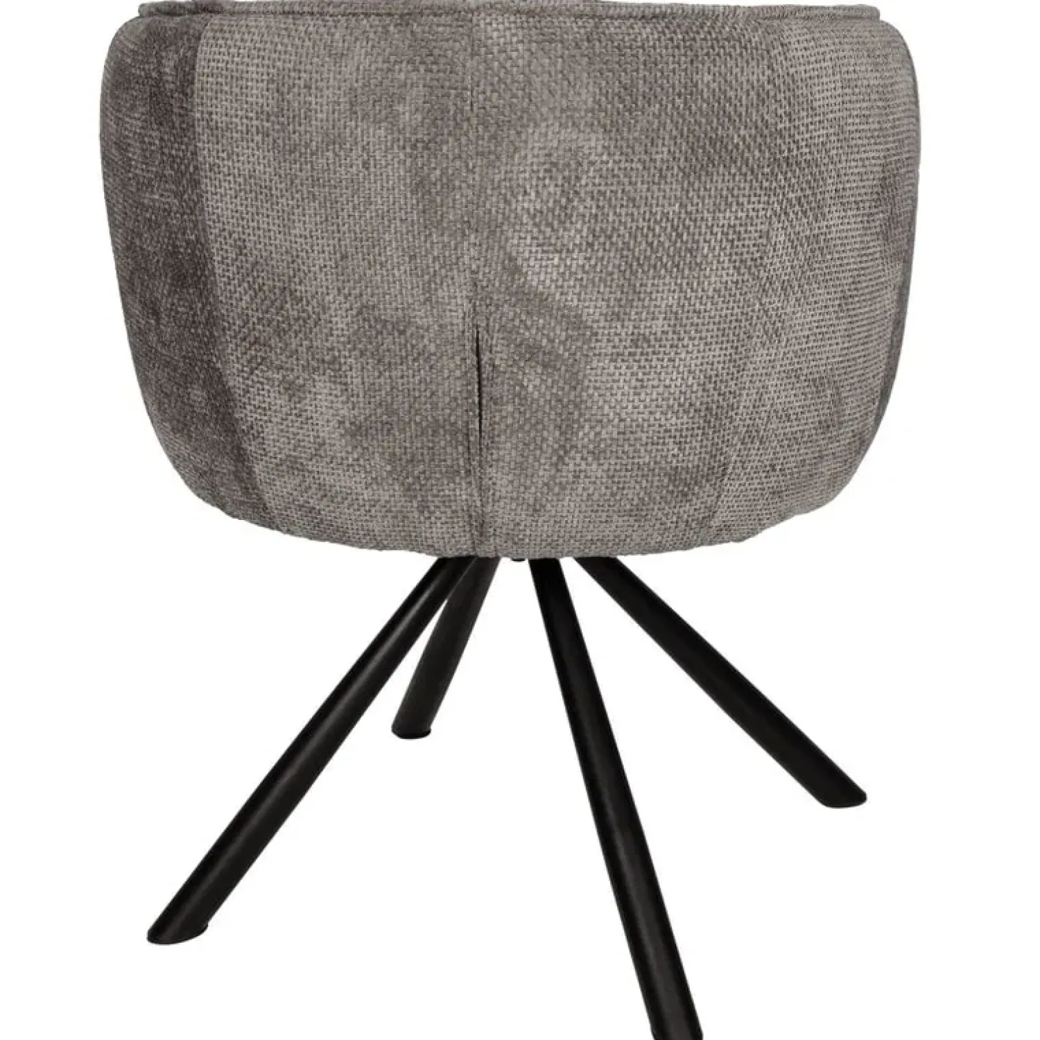 PTMD Eetkamerstoelen|Kivo Draaibare Eetkamerfauteuil Grijs