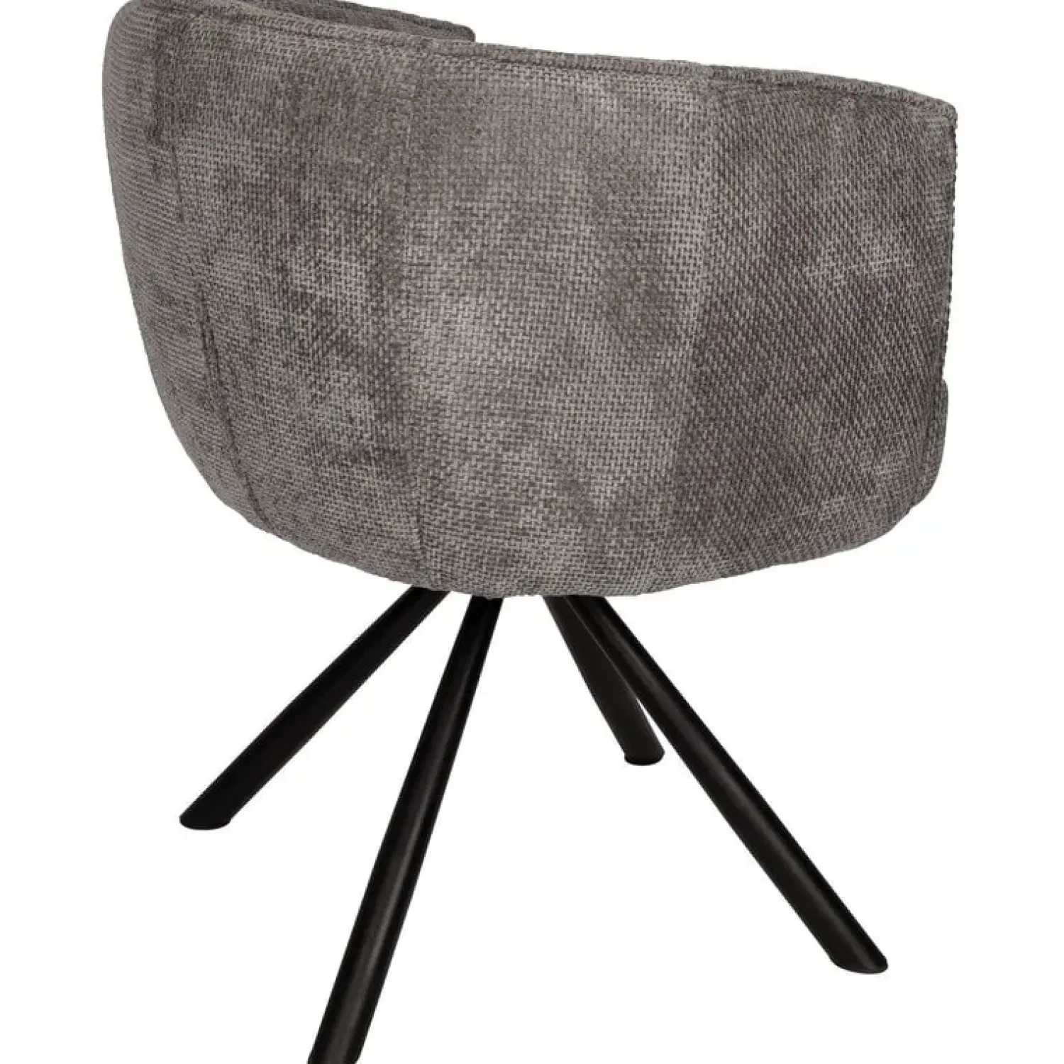 PTMD Eetkamerstoelen|Kivo Draaibare Eetkamerfauteuil Grijs