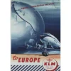Cavetown Metalen Borden|KLM To Europe - metalen bord
