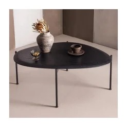 WOOOD Salontafels|Kota Salontafel Organisch Zwart 92cm
