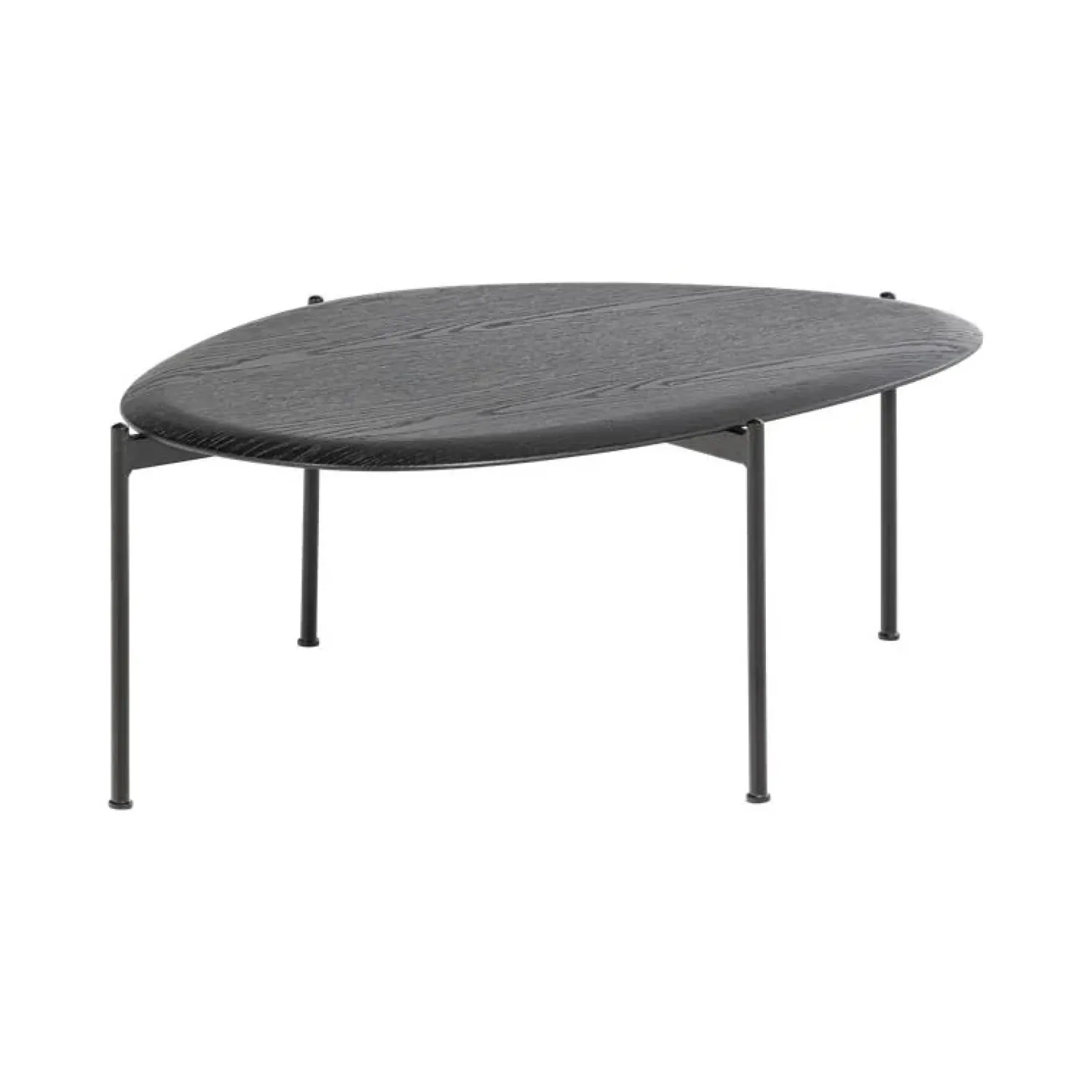 WOOOD Salontafels|Kota Salontafel Organisch Zwart 92cm