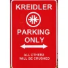 Cavetown Metalen Borden|Kreidler Parking Only - metalen bord