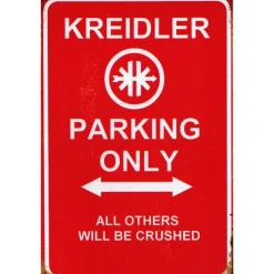 Cavetown Metalen Borden|Kreidler Parking Only - metalen bord