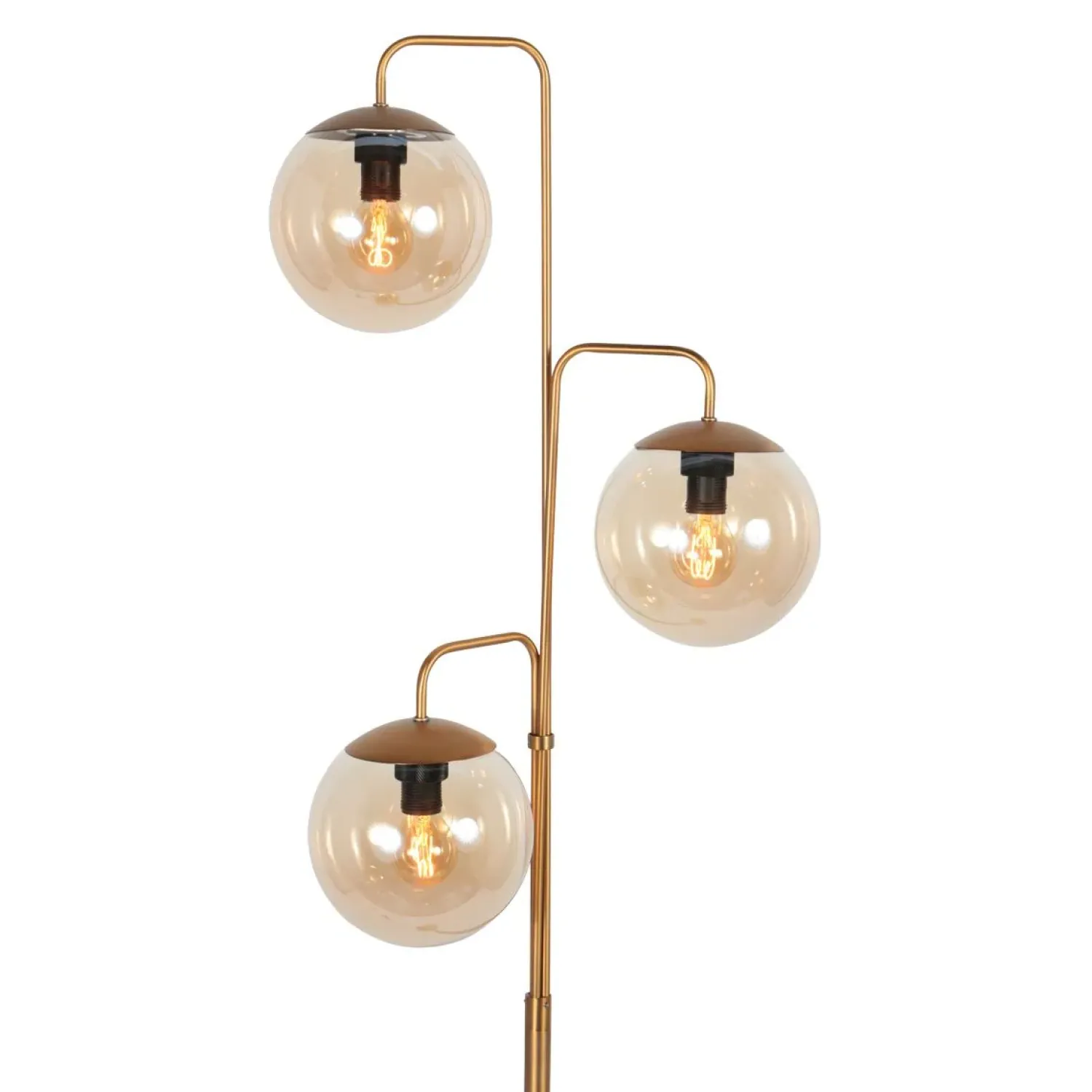 Steinmex Vloerlampen|Kyle 3-lichts Vloerlamp Brons