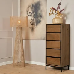 Furndea Ladenkasten|Industriele Kasten|Ladekast Sindacco Naturel 50 cm