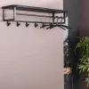 Kalfort Kapstokken|Lanco kapstok industrieel 100cm zwart