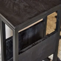 Furndea Bijzettafels|Lane bijzettafel industrieel zwart