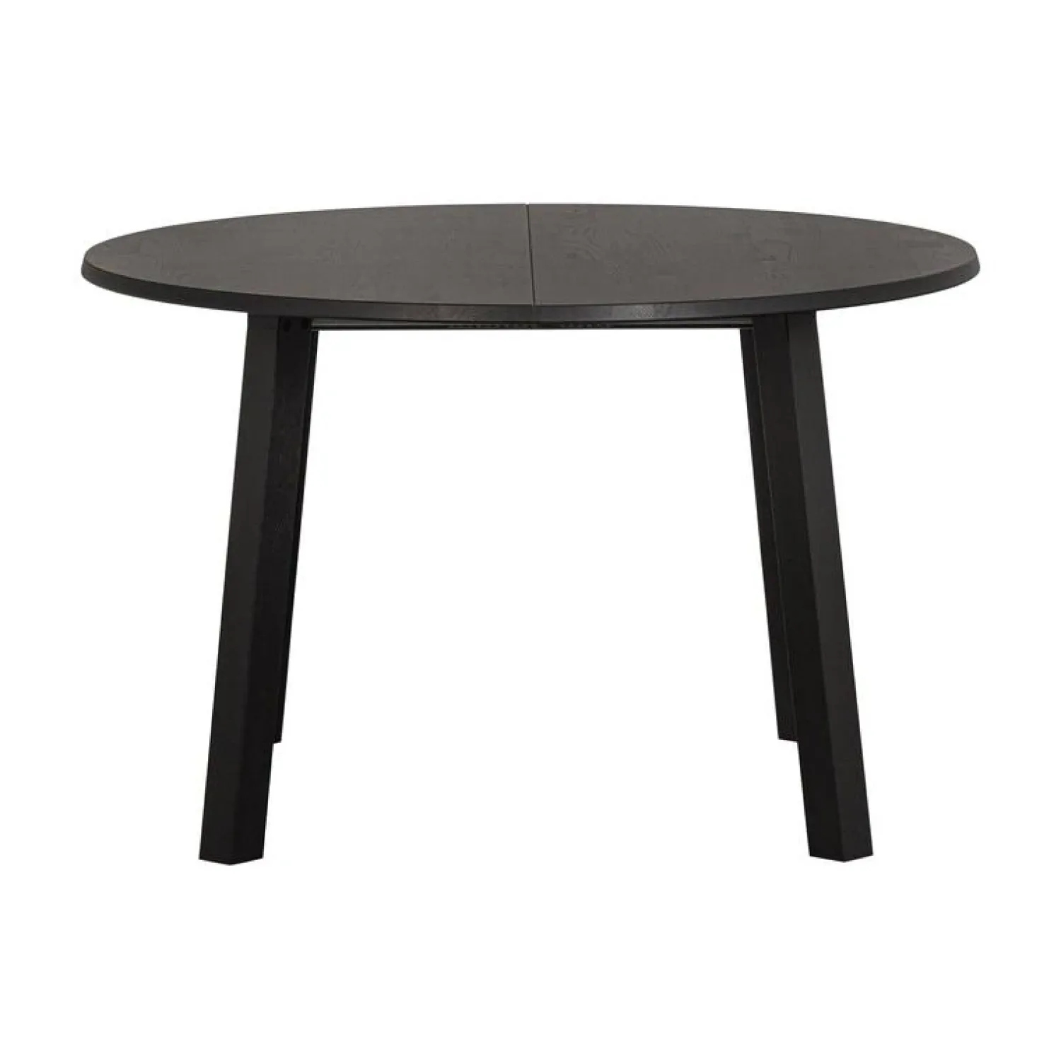 WOOOD Eettafels|Lange Jan Uitschuifbare eettafel rond eiken blacknight 120/160/200cm
