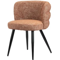 Pole to Pole Eetkamerstoelen|Lara Eetkamerstoel Safiya Terracotta