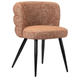Pole to Pole Eetkamerstoelen|Lara Eetkamerstoel Safiya Terracotta