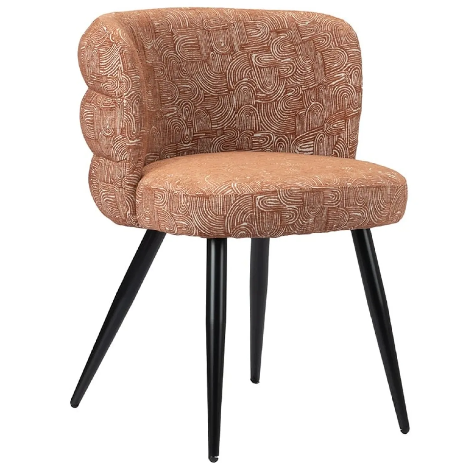 Pole to Pole Eetkamerstoelen|Lara Eetkamerstoel Safiya Terracotta