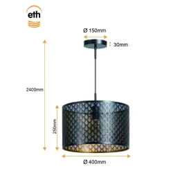 Trading Lighting Hanglampen|Laser 1-lichts Hanglamp 40cm