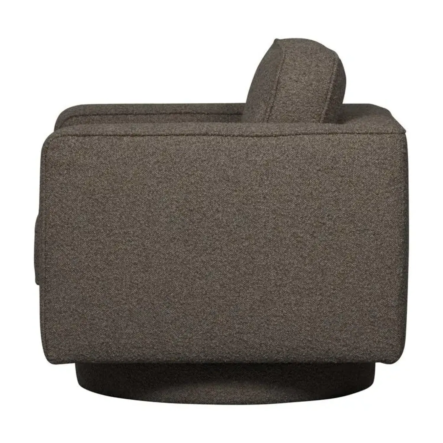 vtwonen Fauteuils|Lazy Draaifauteuil bouclé antraciet